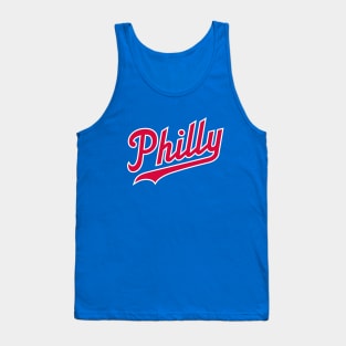 Philly Script - Blue Tank Top